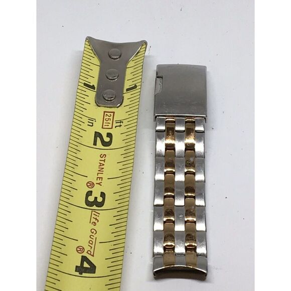 Fossil Stainless Steel Parts Links Full Band 18mm Clasp Silver/ Rose Gold V888 - Picture 1 of 7